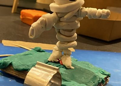 Momie en plasticine